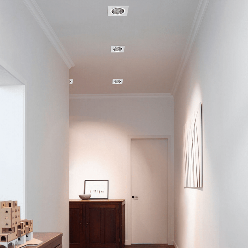 Di Moda metal ceiling spot lamp with nickel socket