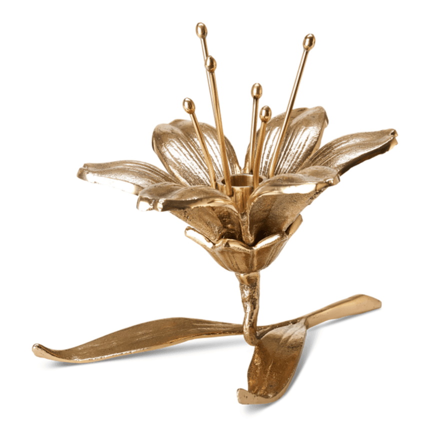 Lilly metal candle holder