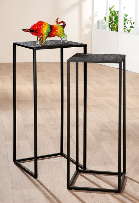 Grenada metal square storage table set