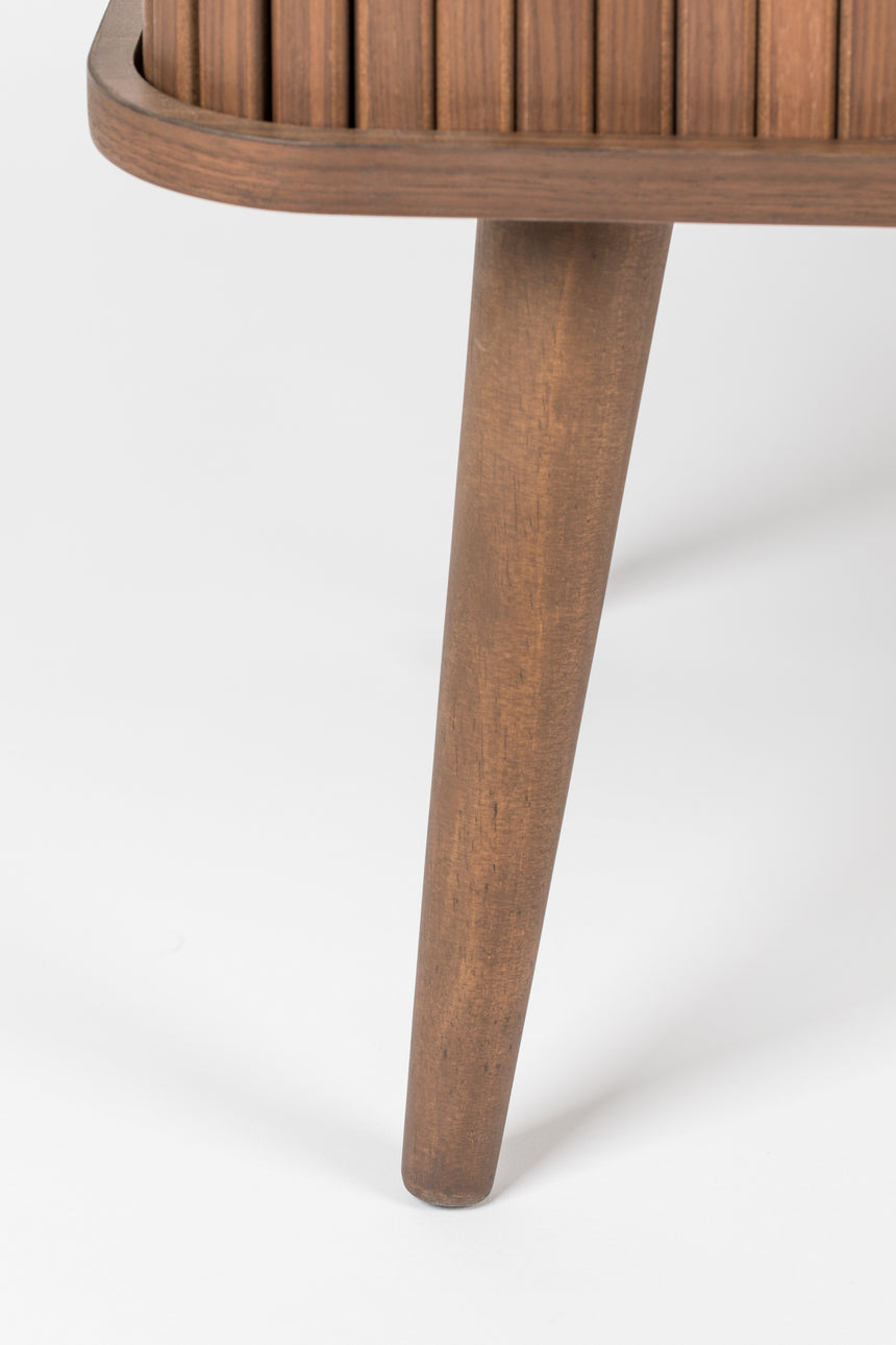 Barbier wooden chest of drawers with sliding doors