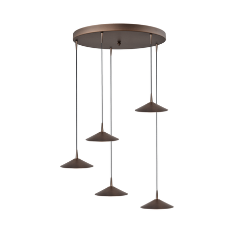 Ceppo 5-bulb metal pendant lamp Ø50-18