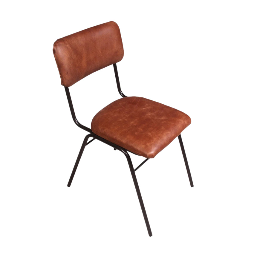 Plain leather chair