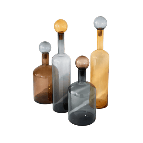 Bubbles and Bottles glass decoration set large