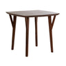 Yellow wooden dining table