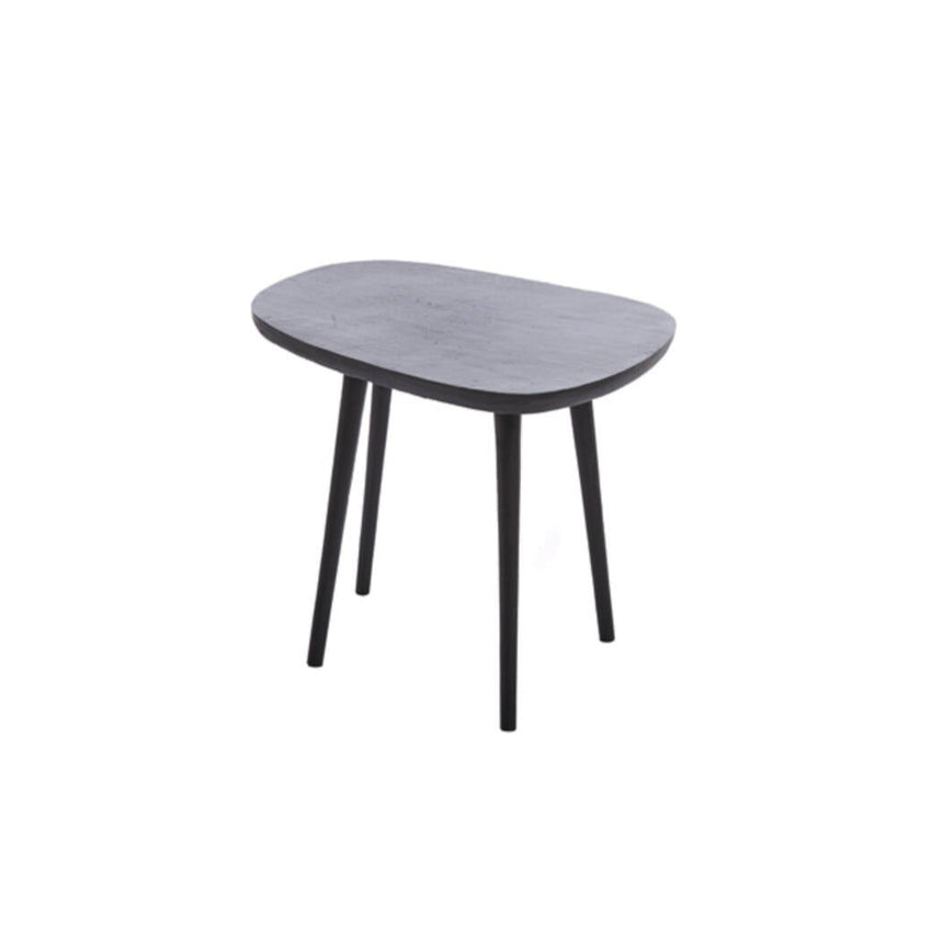 Yellow wooden dining table