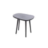 Yellow wooden dining table