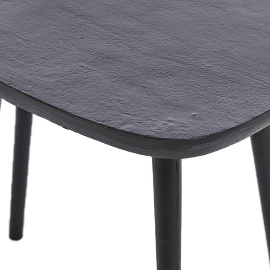 Yellow wooden dining table