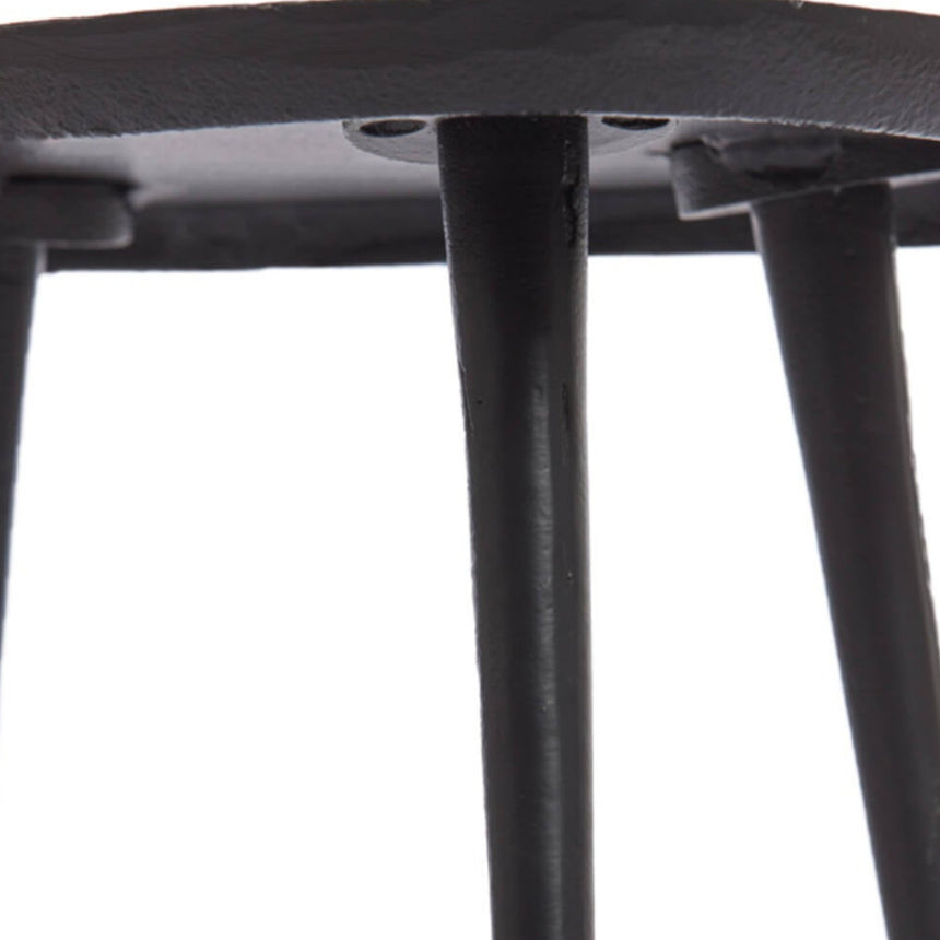 Yellow wooden dining table