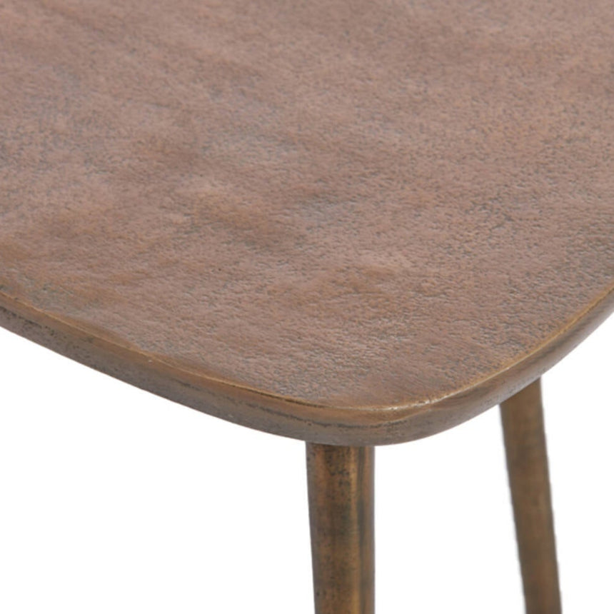Yellow wooden dining table