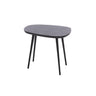 Yellow wooden dining table