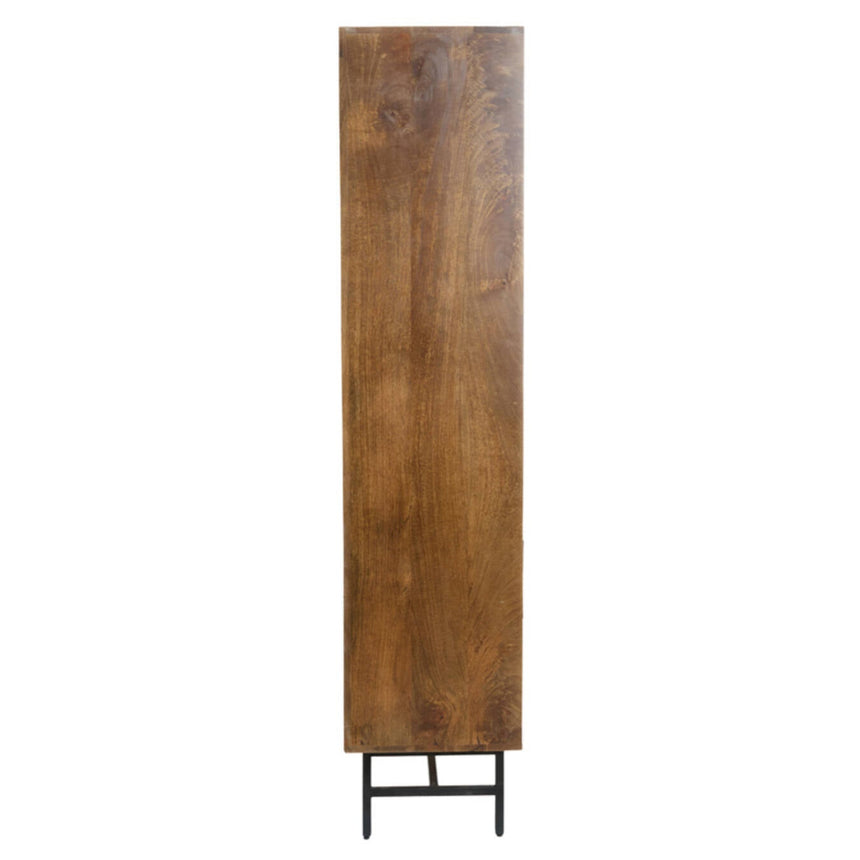 Yellow wooden dining table