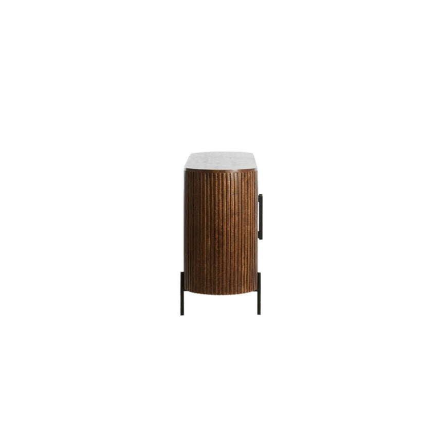 Yellow wooden dining table