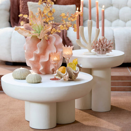 Yellow wooden dining table