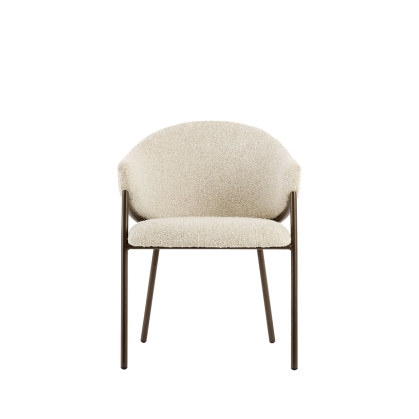 Nyoro étkezőszék – Elegáns kárpitozás antik bronz vázzal