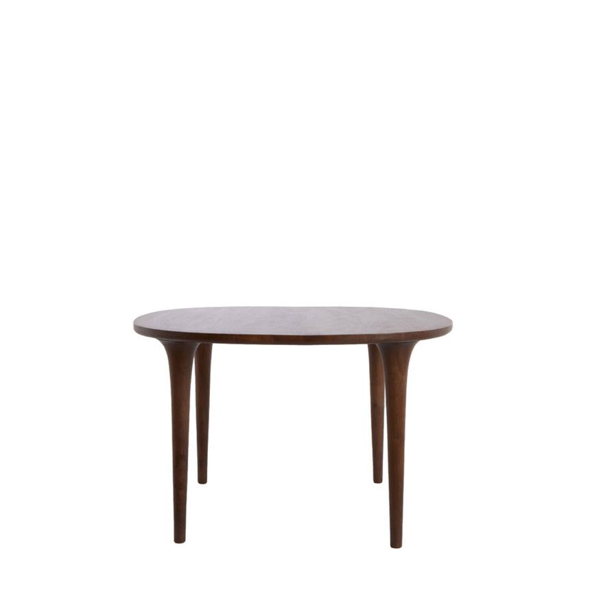 Zale kerek étkezőasztal – Tömör akácfából, nagyobb, 140 cm-es kivitel