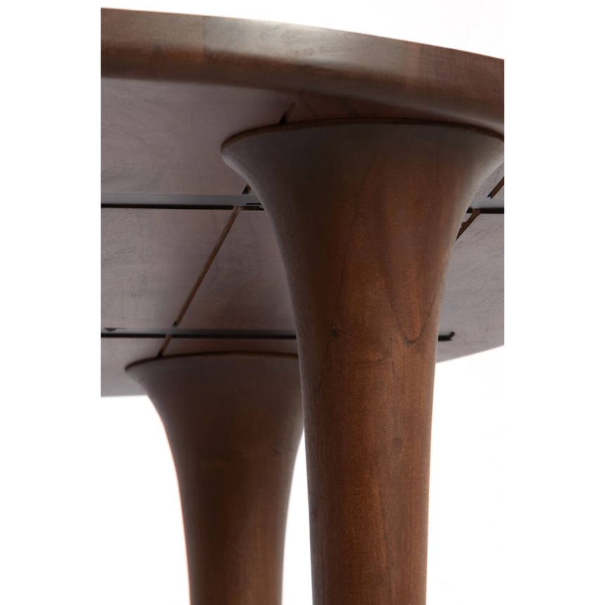 Zale kerek étkezőasztal – Tömör akácfából, nagyobb, 140 cm-es kivitel