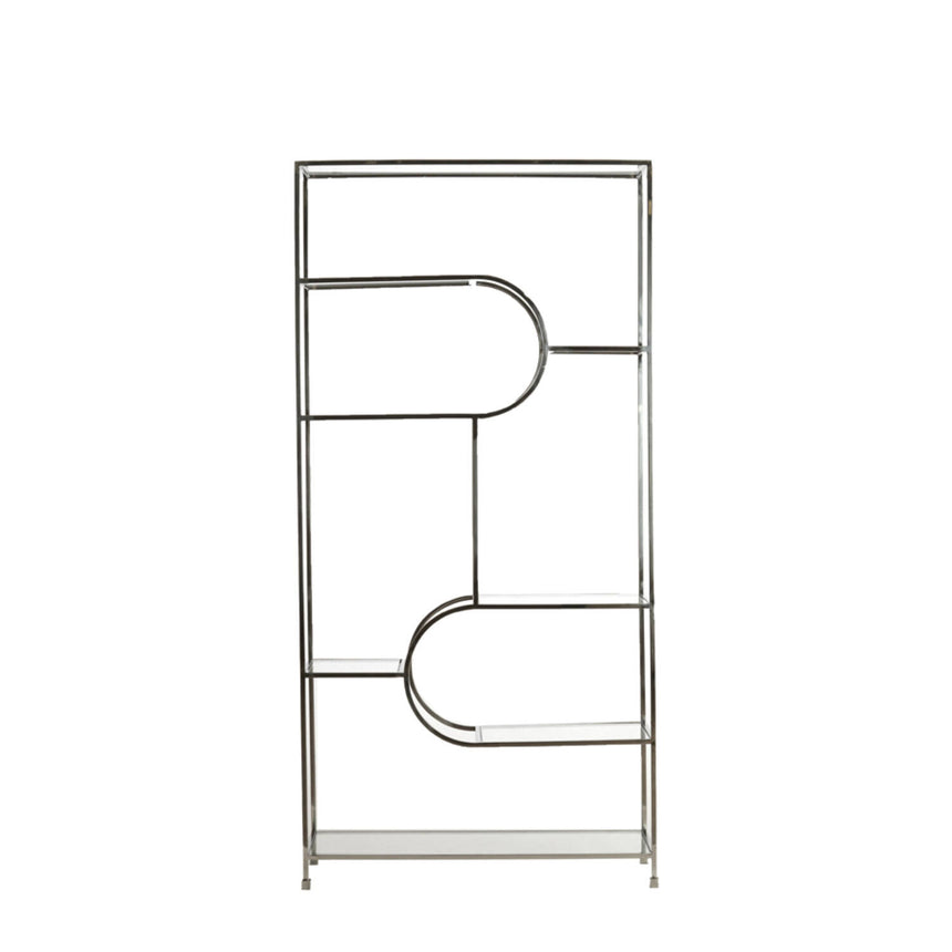 Lofi nyitott szekrény – Retro elegancia nikkel és üveg kombinációjával