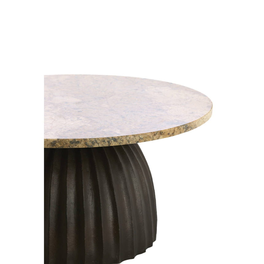 Obidos lerakóasztal – Márvány asztallap és sötétbarna elegancia