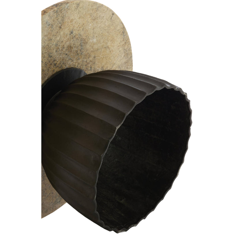 Obidos lerakóasztal – Márvány asztallap és sötétbarna elegancia