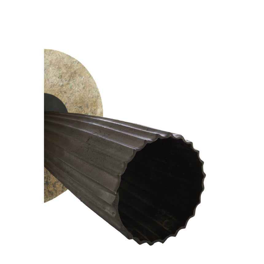 Obidos lerakóasztal – Karakteres márványfelület és sötét tónusú váz