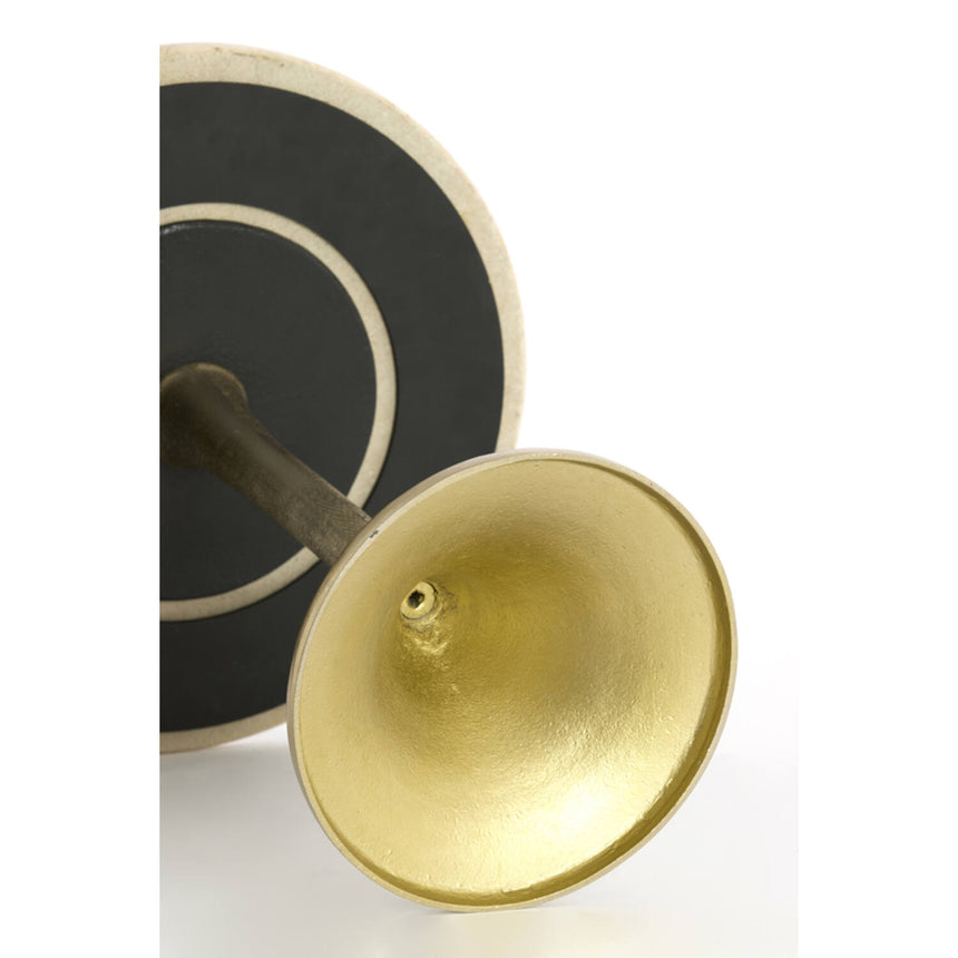 Tomar márványozott kő lerakóasztal – Light Gold vázzal