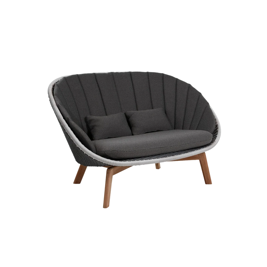 Peacock 2 személyes szövet kerti kanapé