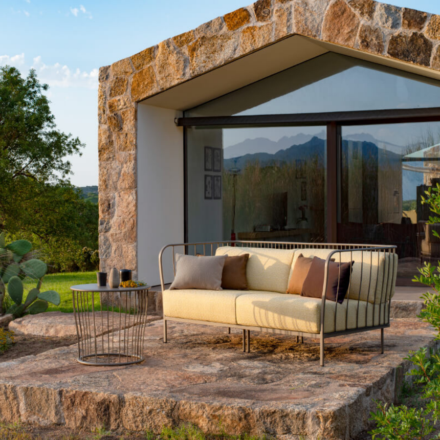 Cannolè szövet kerti moduláris kanapé