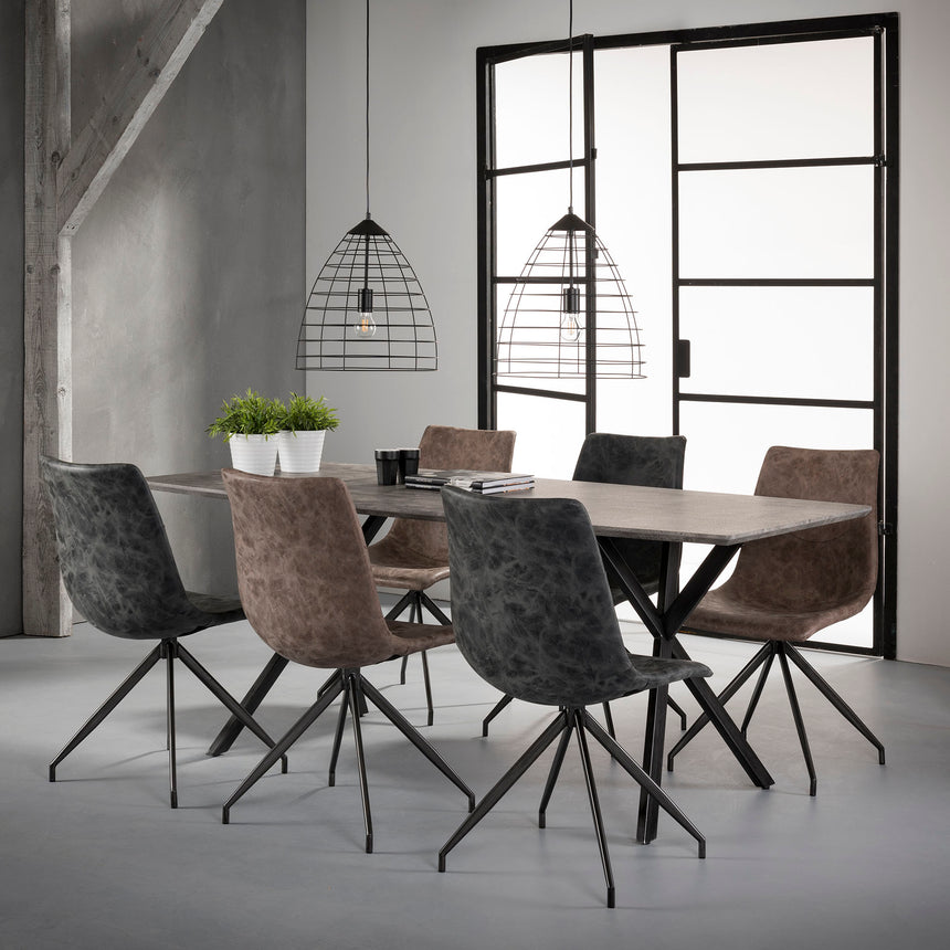 Zistra 073 beton hatású étkezőasztal