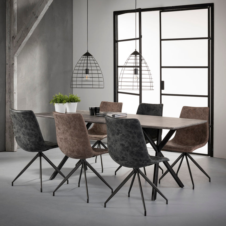 Zistra 073 beton hatású étkezőasztal