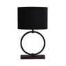 Devon fabric table lamp with black frame 51
