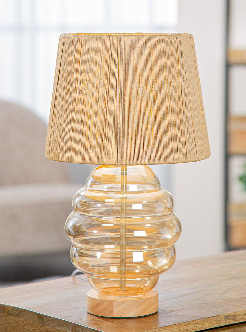 Organic üveg asztali lámpa