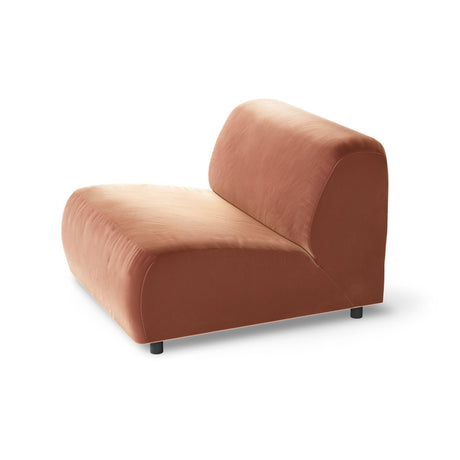 A-Round-U bársony kanapé 1.5 üléses elem-0