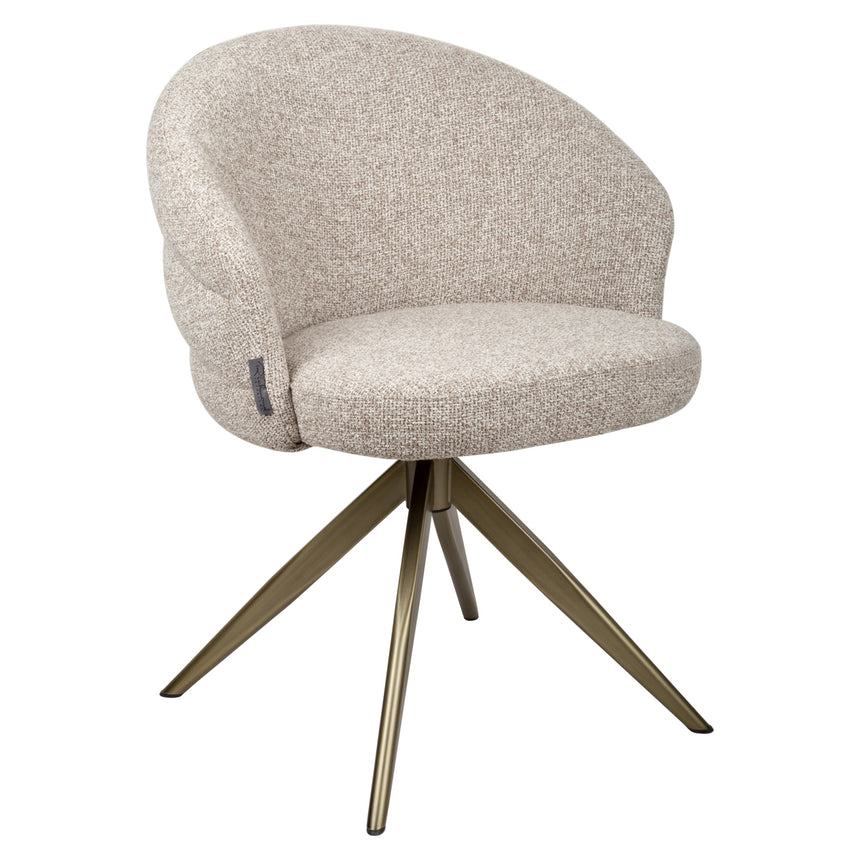 Zendaya chenille swivel chair