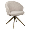 Zendaya chenille swivel chair