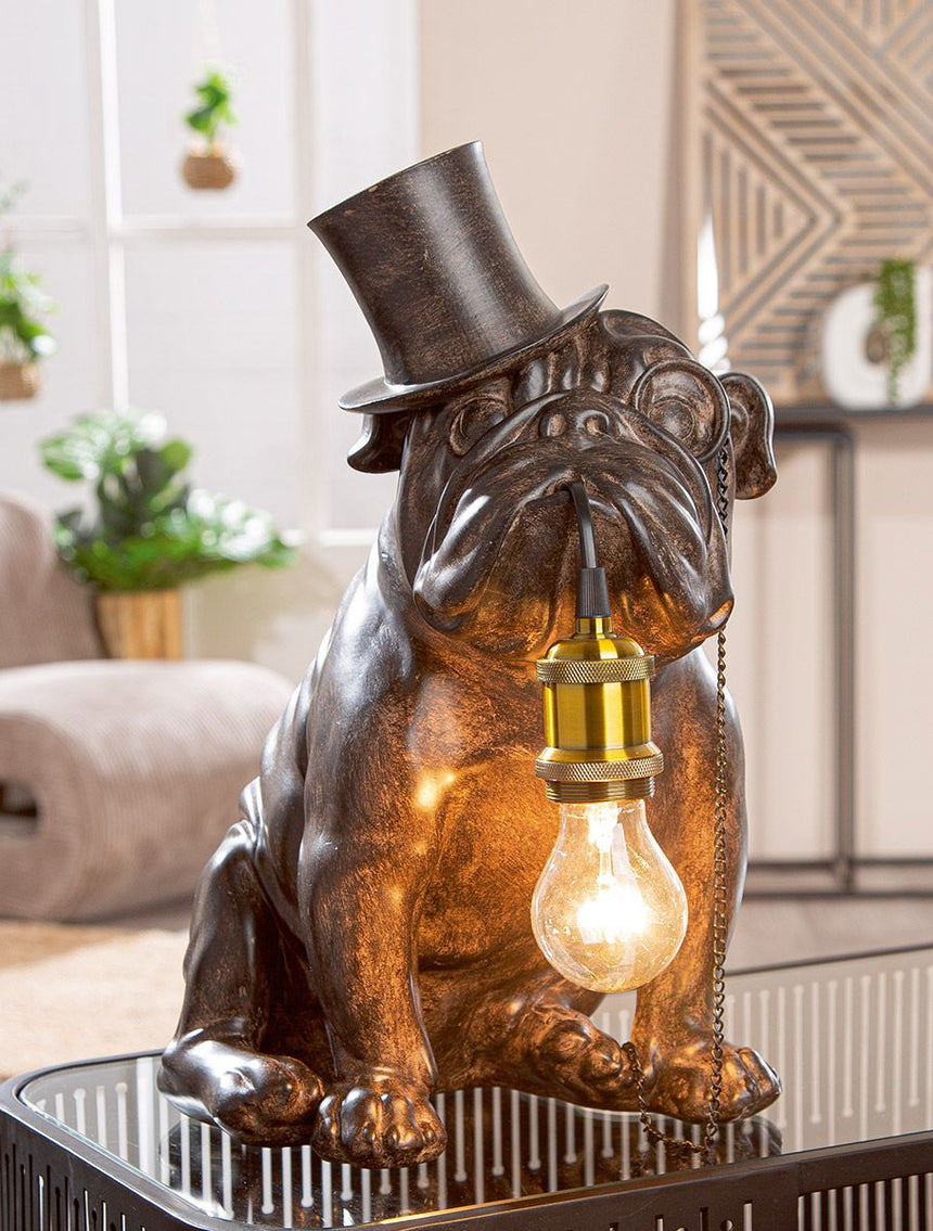 Pug Hat műgyanta asztali lámpa