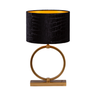 Devon fabric table lamp with bronze frame 51