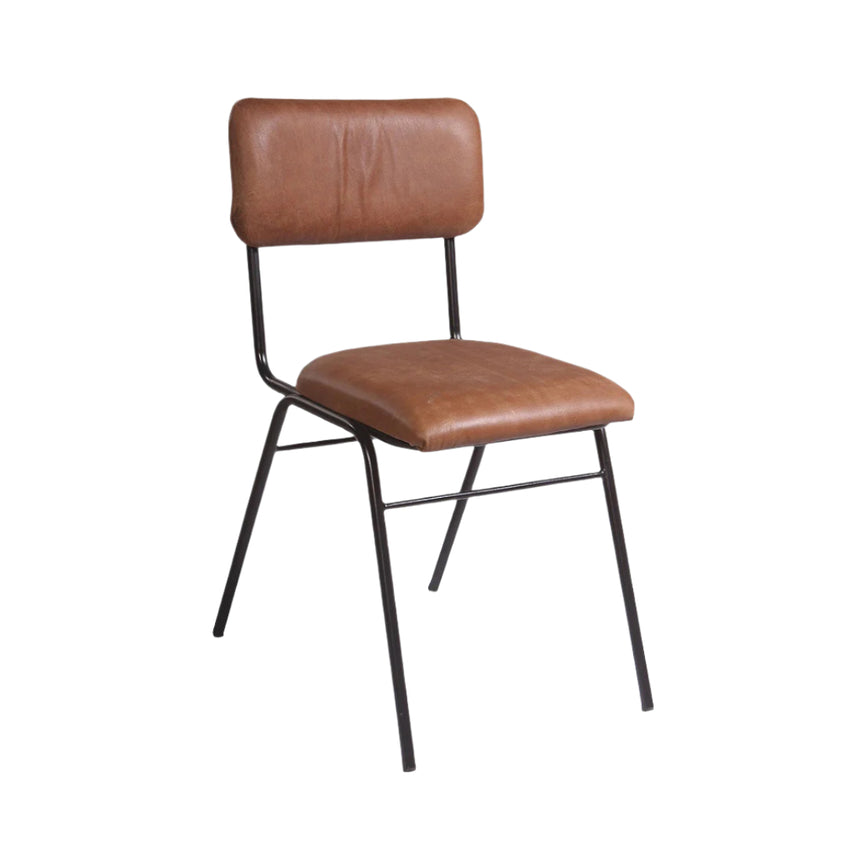 Plain leather chair