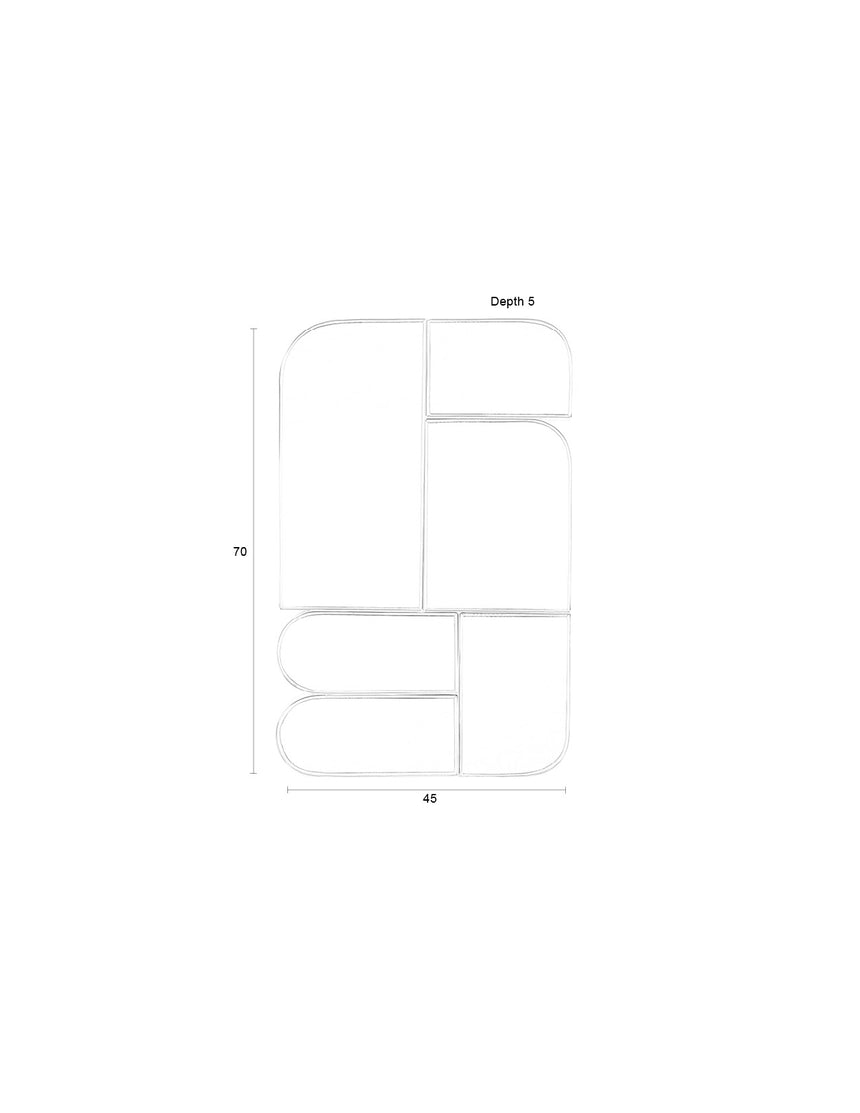 Glamour fém tükör