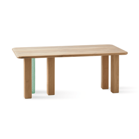 Stilts wooden dining table