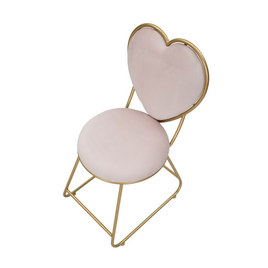 Heart bársony szék