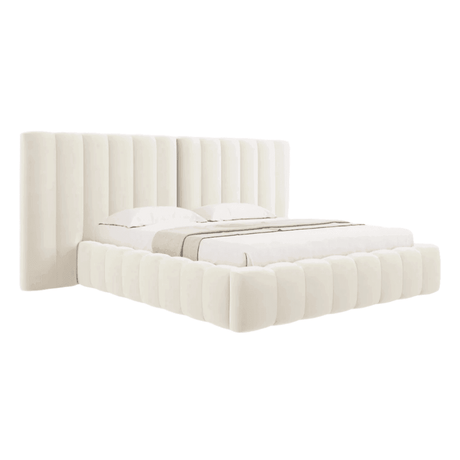 Kelp wide velvet bed frame 180x200