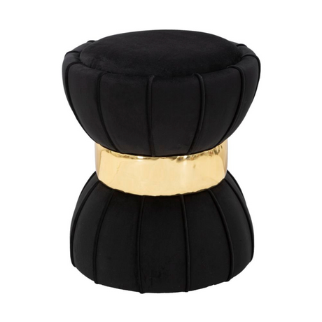 Flower velvet footrest