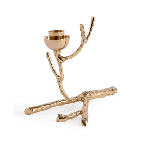 Twiggy metal candle holder 14cm