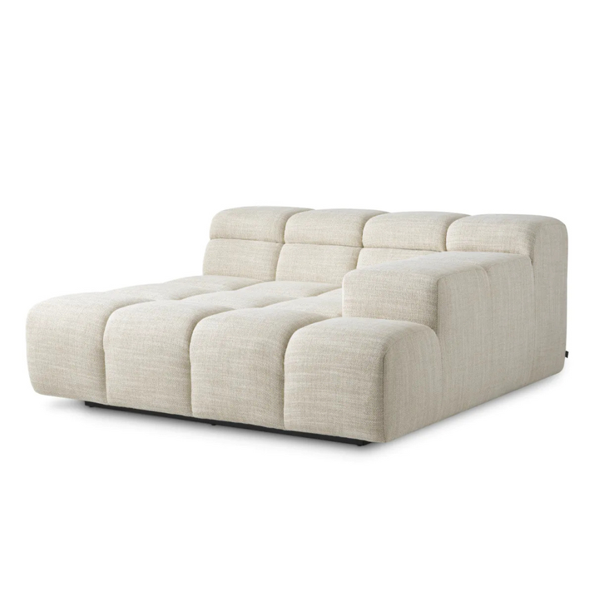 Malaga right-hand fabric sofa element