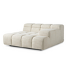 Malaga right-hand fabric sofa element