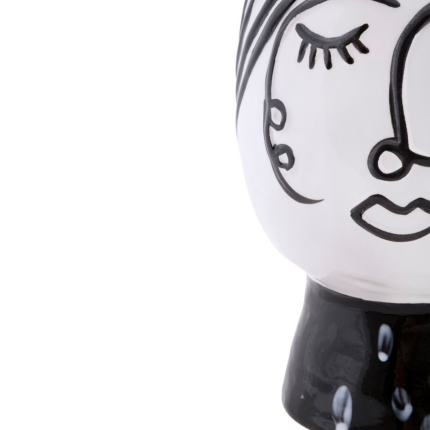 Face porcelán váza Ø14