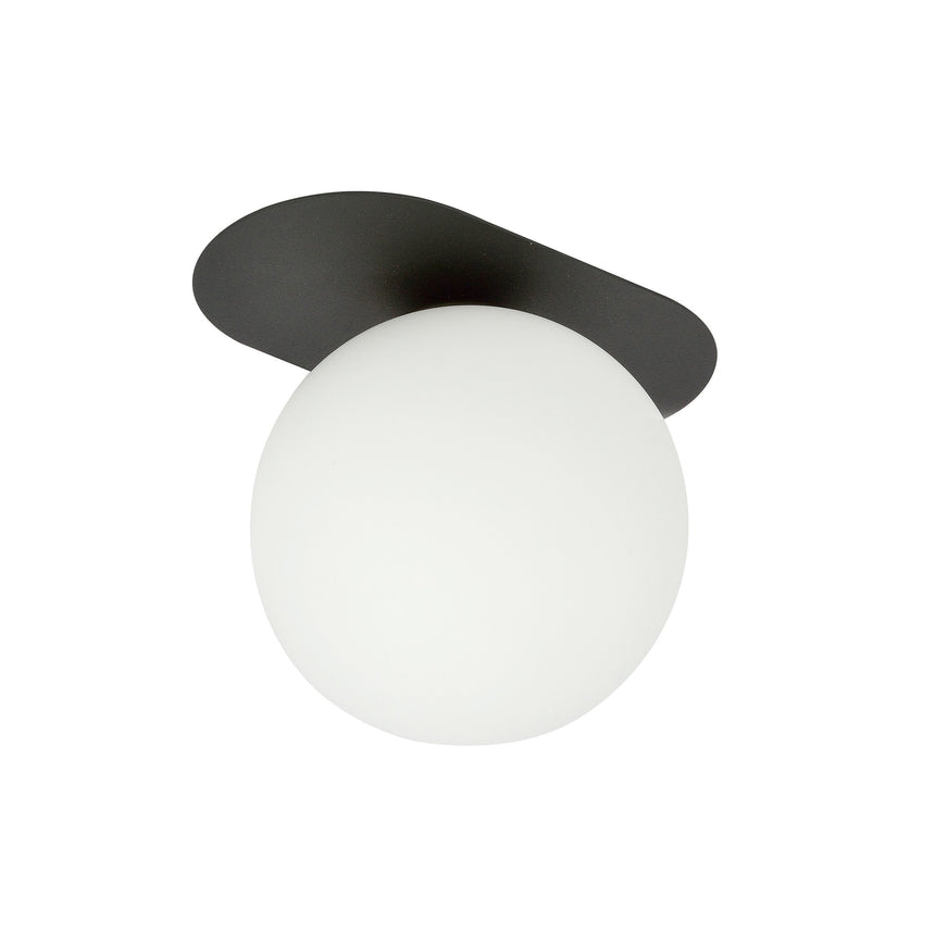 Plaza 1 BL Opal glass ceiling lamp