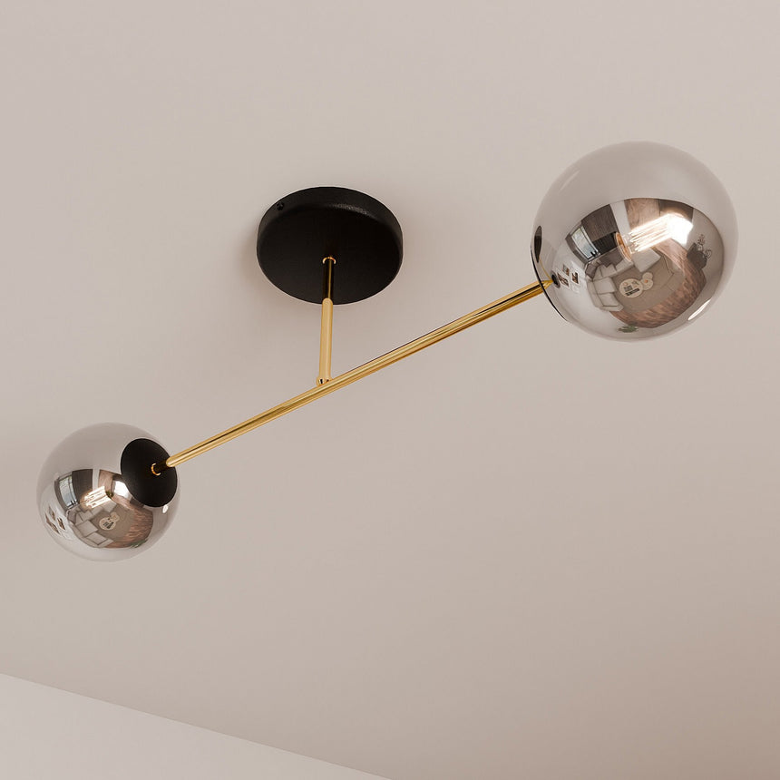 Magnum 2 BL Graphite metal ceiling lamp