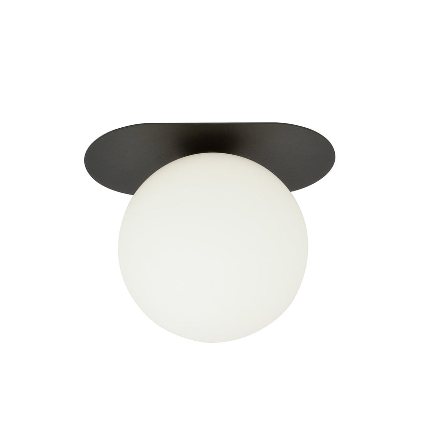 Plaza 1 BL Opal glass ceiling lamp