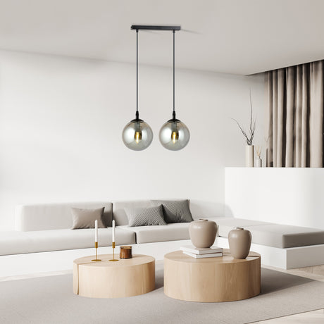 Cosmo 2 BL glass pendant lamp